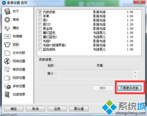 windowsxp系统下更换影音先锋播放器皮肤的步骤5