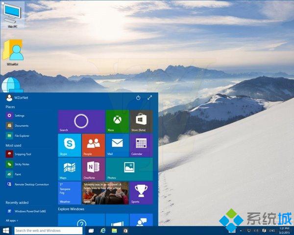 Win10预览版10022的截图