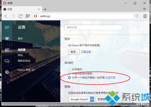 win10系统自定义欧朋浏览器主页的步骤6