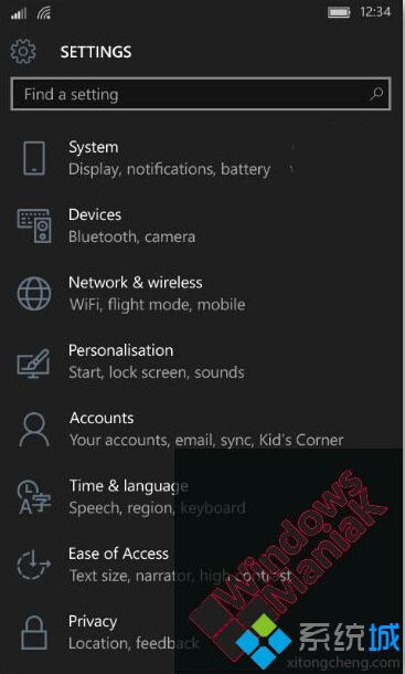 Win10 Mobile 10586.318截图3