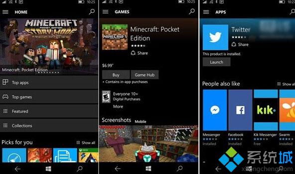 Win10 Mobile一周年更新14342：应用商店有显著变化