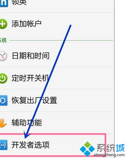 找到【开发者选项】
