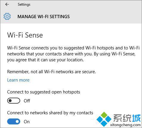 如何开关Wi-Fi Sense