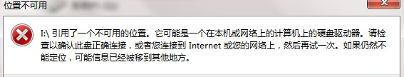 win7打开文件提示引用了一个不可用的位置怎么办