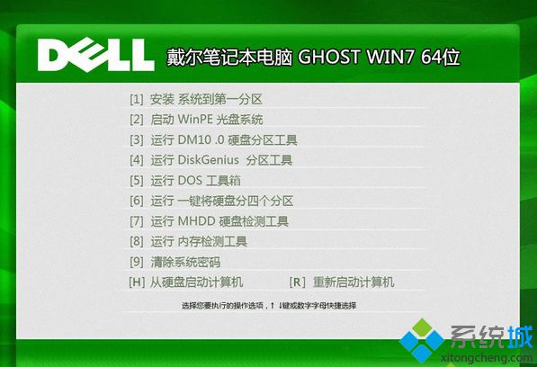 戴尔DELL ghost win7 64位官方原版