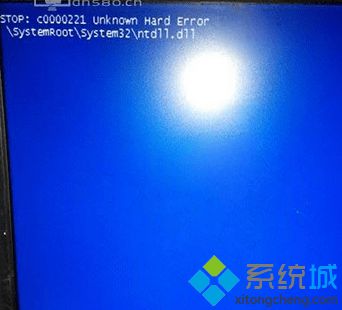 Win8.1开机蓝屏提示STOP:c0000221 unknown Hard Error