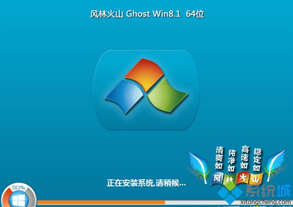 风林火山flhs ghost win8.1 64位免激活纯净版