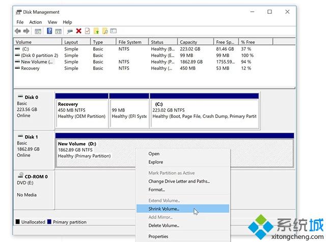 给Windows10专业版系统分区的方法