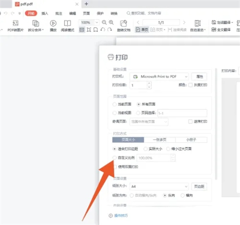 pdf打印怎么调整大小 pdf如何缩小打印比例