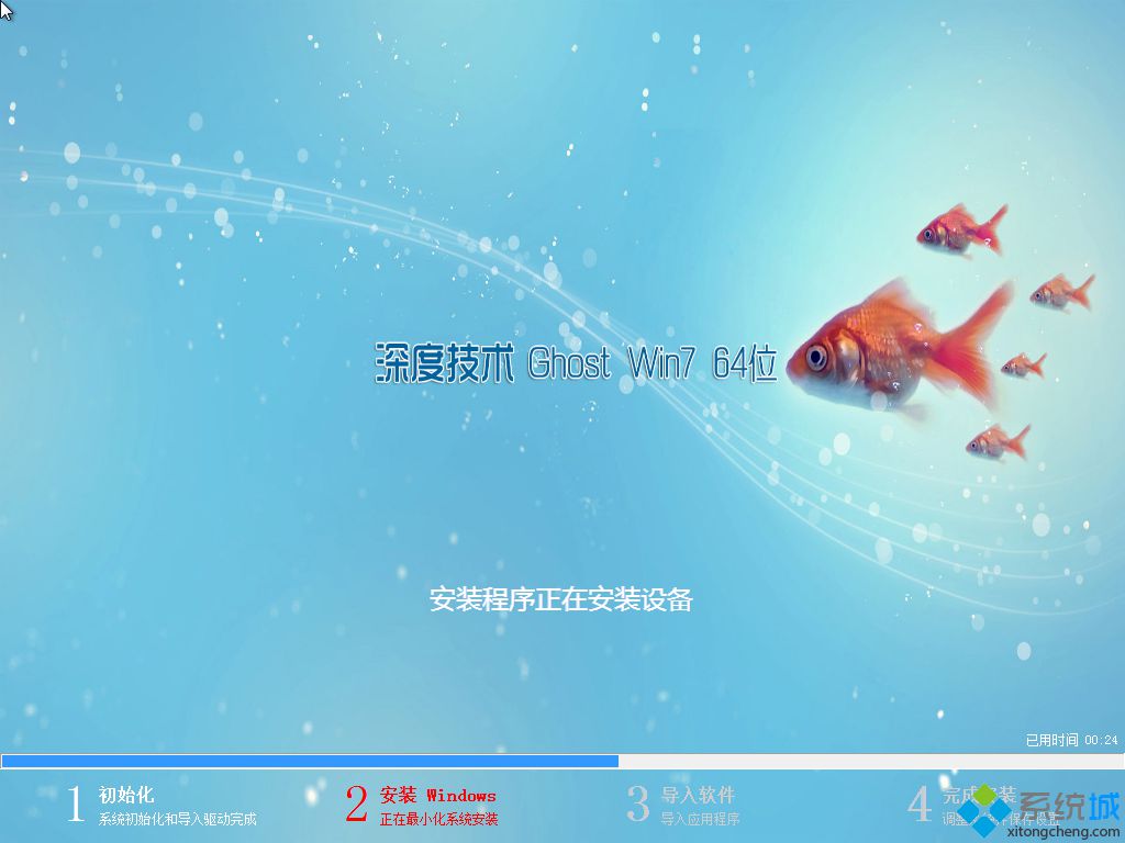 深度技术WIN7系统安装图1