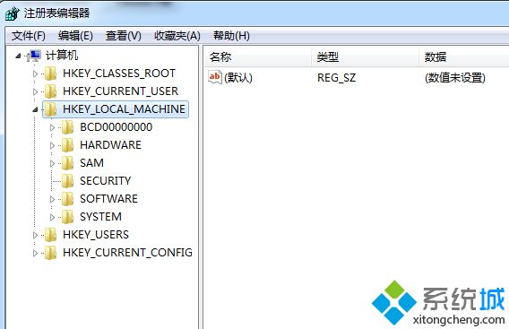 依次展开注册表编辑器