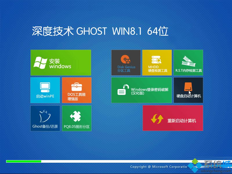 深度技术SDJS Ghost Win8.1 64位专用版安装部署图