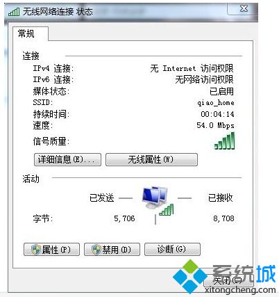 win7 64位系统无internet访问权限