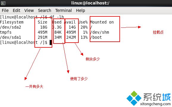 liunx怎么看硬盘剩余空间_linux查看磁盘使用情况的图文步骤