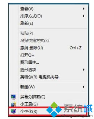 Win7系统右键菜单中没有个性化的原因
