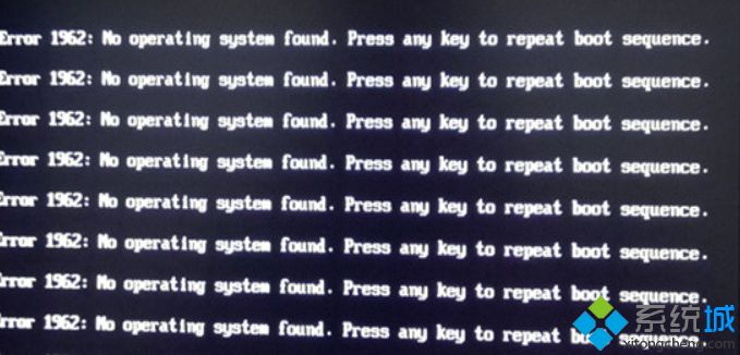 win7系统电脑开机提示Error 1962:No operating怎么办