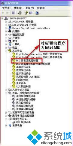 联想笔记本装Xp系统后弹出“pci简易通讯控制器”怎么办