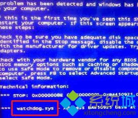 Win7系统看视频突然卡机出现watchdog.sys蓝屏怎么办