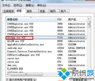 win7系统aliim.exe是什么进程？可以结束吗？