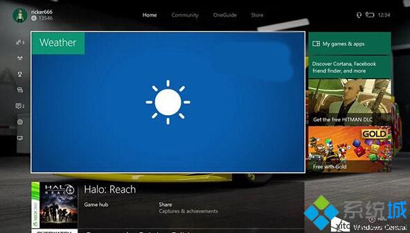 Xbox One Win10年度更新预览版中，《MSN天气》已现身
