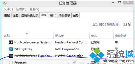 win8.1系统打开任务管理器列表多了一个Program启动项如何解决