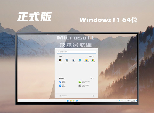 技术员联盟 ISO Win11 64位 完整正式版系统 v2022.08