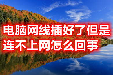 电脑网线插好了但是连不上网 电脑网线插好了连不上网的原因及解决方法