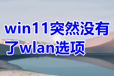 win11突然没有了wlan选项 win11右下角wifi图标不见了怎么显示