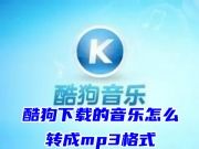 酷狗下载的音乐怎么转成mp3格式免费 酷狗如何下载mp3格式歌曲